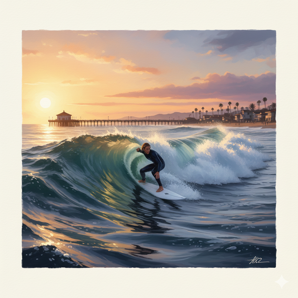 someone in newport beach surfing therapy while in rehab